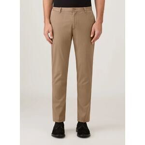 Sunspel Slim Fit Mid Rise Straight Leg Dark Stone Chino Pants 30 NEW Cotton